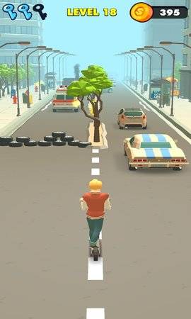 滑板车障碍赛 滑板车障碍赛