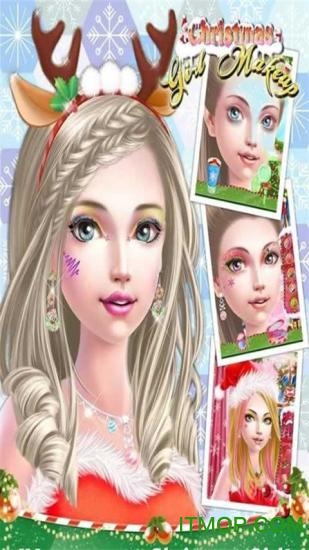 圣诞女孩化妆 圣诞女孩化妆