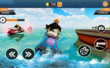 水上漂浮冲浪比赛(Floating water racing surfer) 水上漂浮冲浪比赛(Floating water racing surfer)