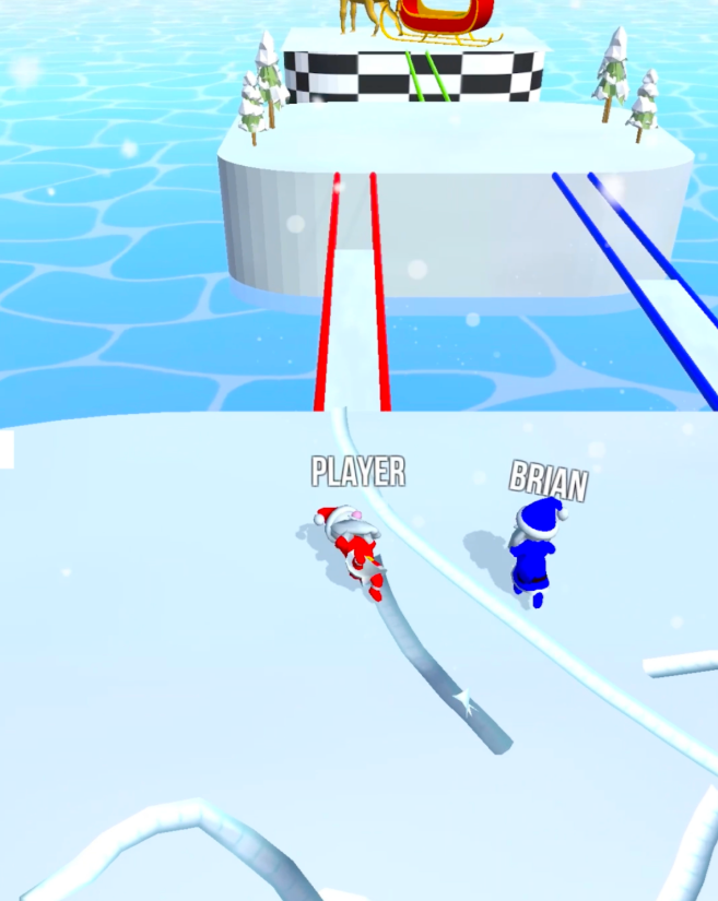 雪地赛跑 雪地赛跑