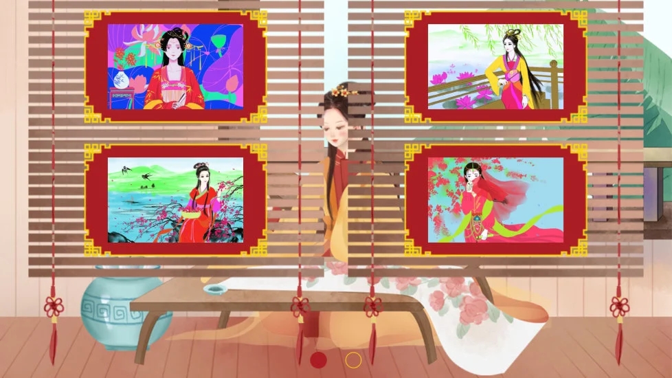 公主古装涂色 公主古装涂色