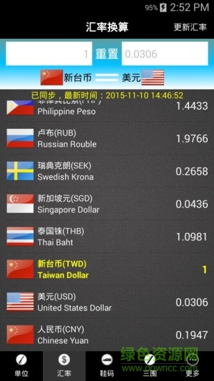 单位汇率换算器 单位汇率换算器