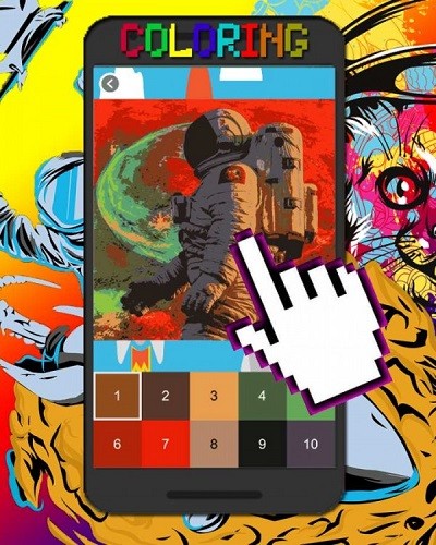 宇航员太空像素艺术 宇航员太空像素艺术