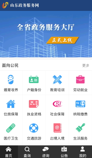 山东省政务服务网 山东省政务服务网
