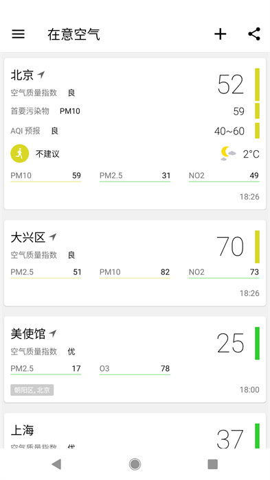 空气质量指数查询(在意空气) 空气质量指数查询(在意空气)