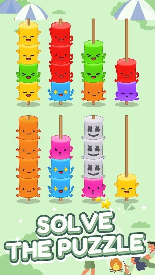 棉花糖排序益智拼图游戏 棉花糖排序益智拼图游戏